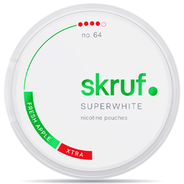 Skruf Superwhite No. 64 Fresh Apple Extra Strong