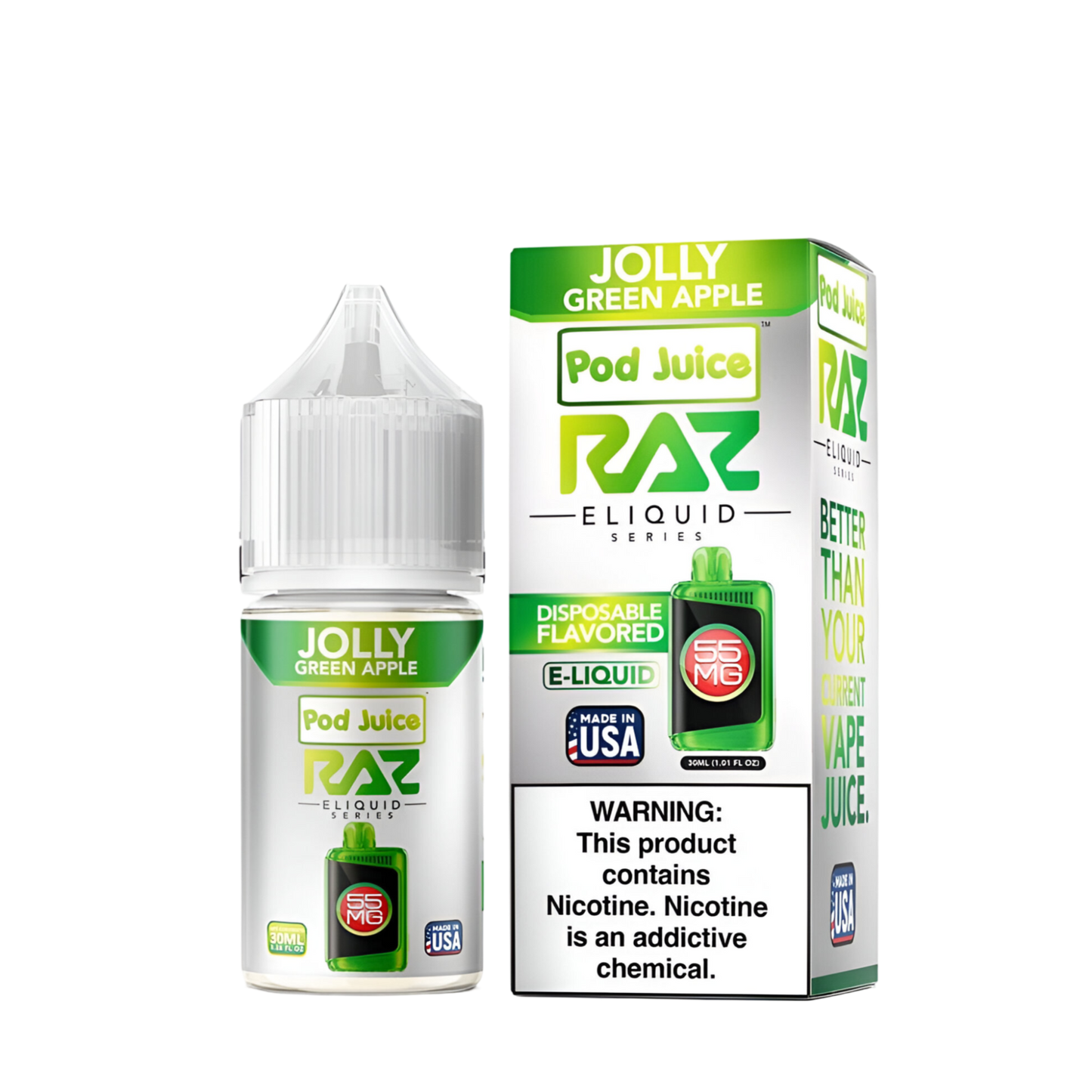 Pod Juice x Raz Salt Nicotine Vape Juice