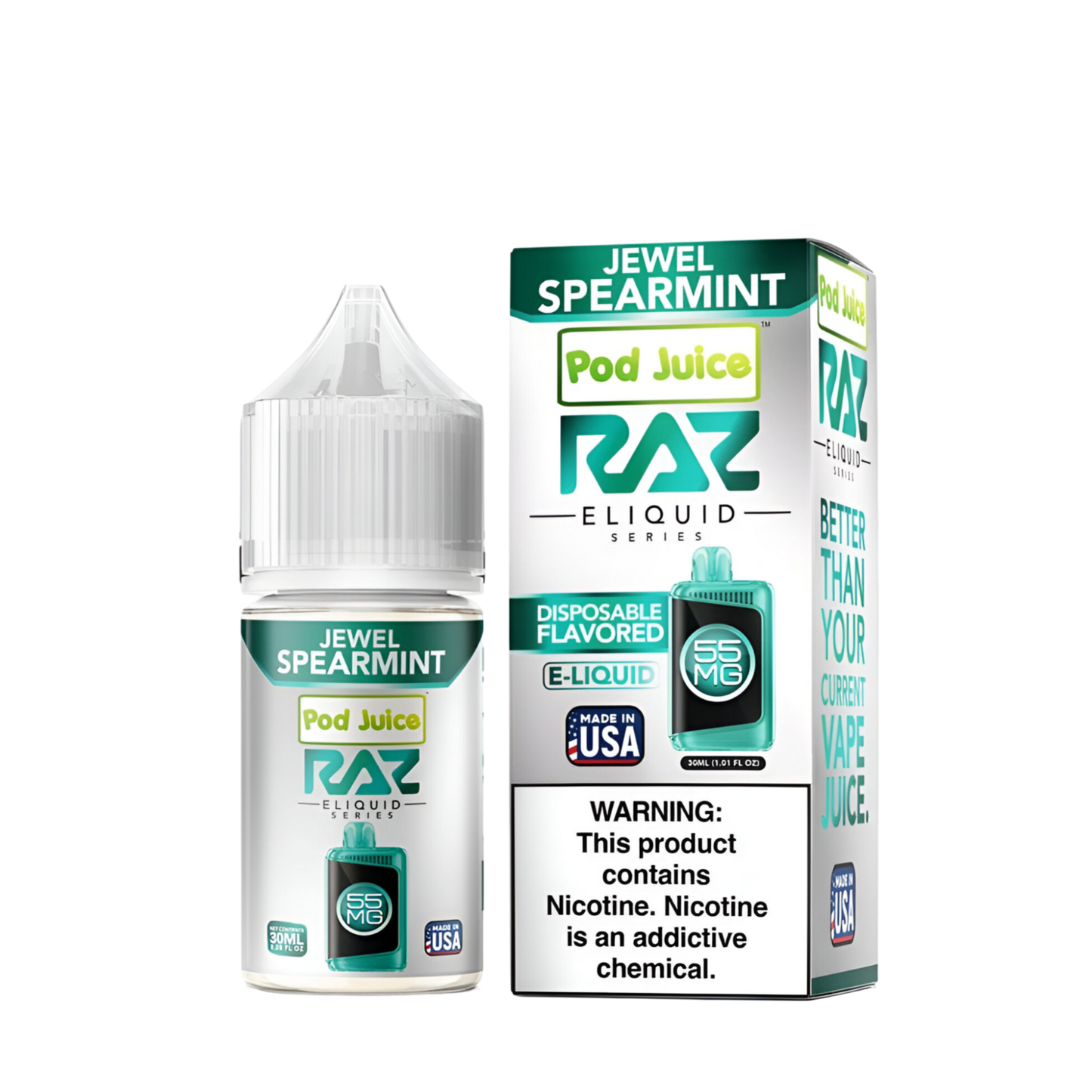 Pod Juice x Raz Salt Nicotine Vape Juice