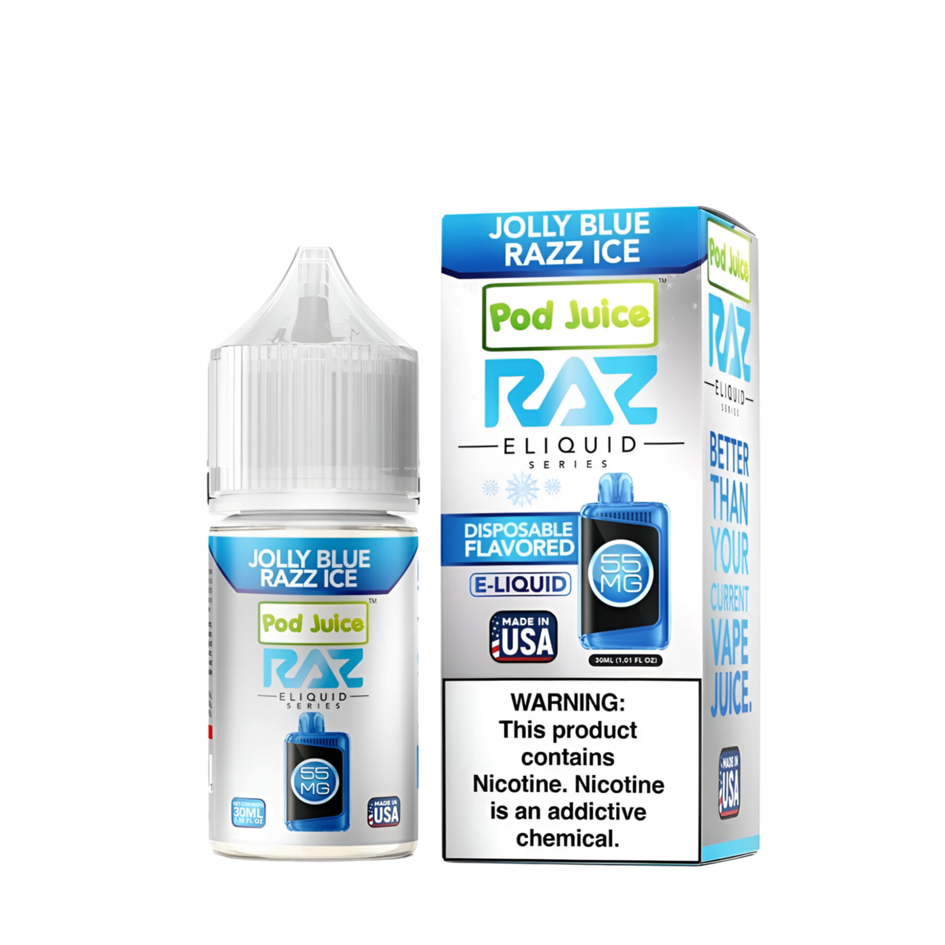 Pod Juice x Raz Salt Nicotine Vape Juice
