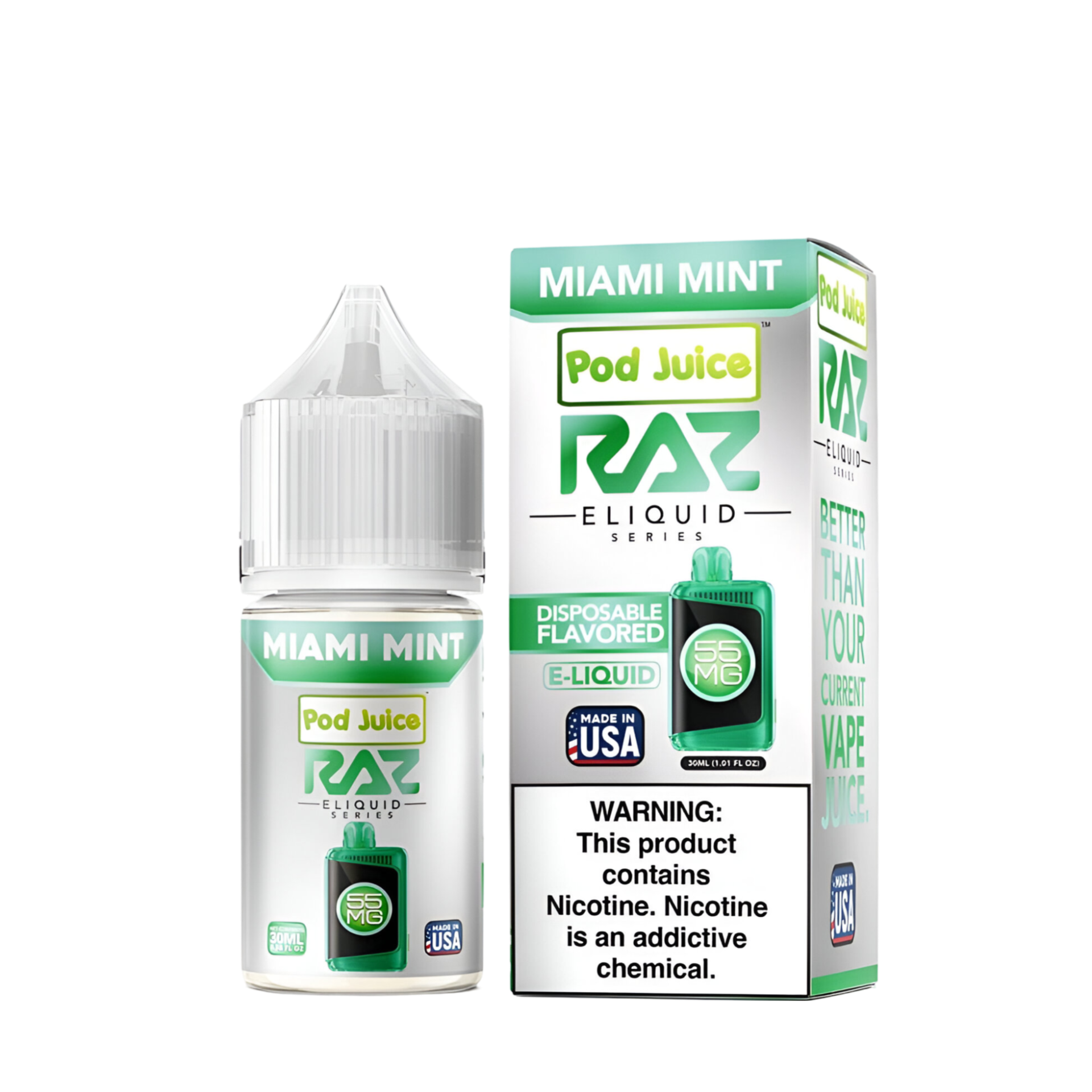 Pod Juice x Raz Salt Nicotine Vape Juice
