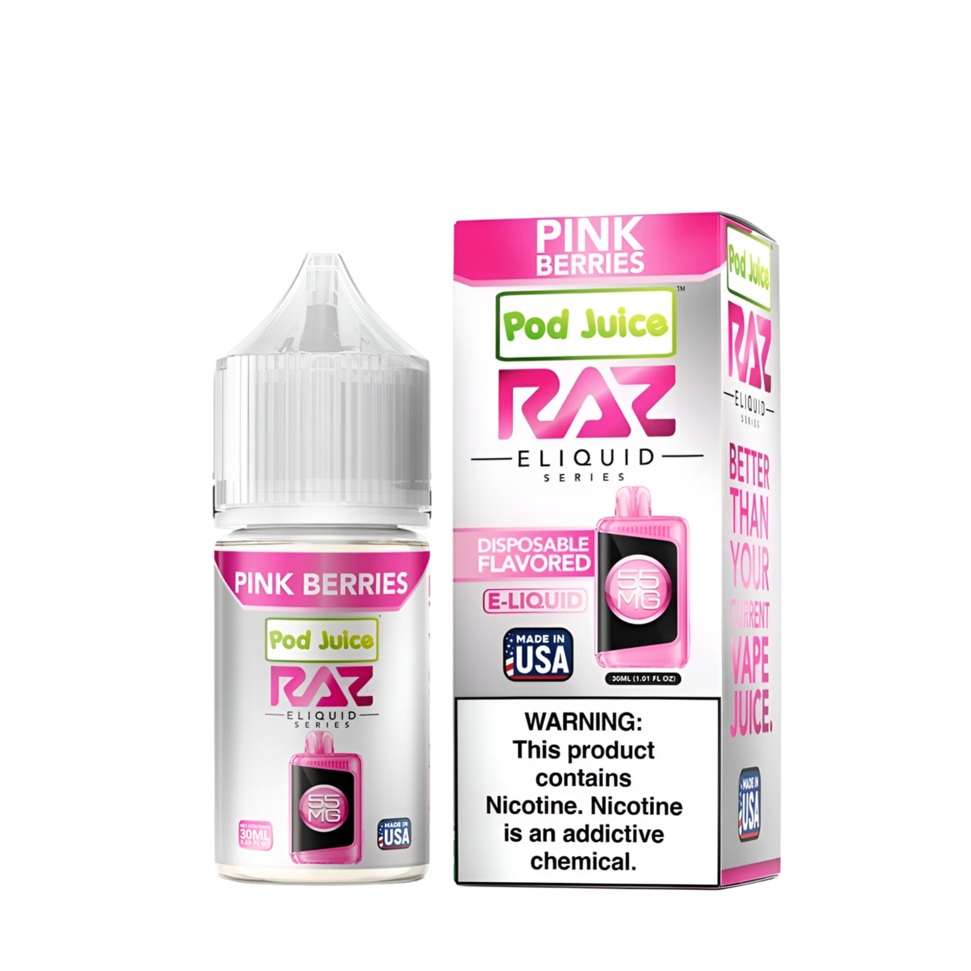 Pod Juice x Raz Salt Nicotine Vape Juice
