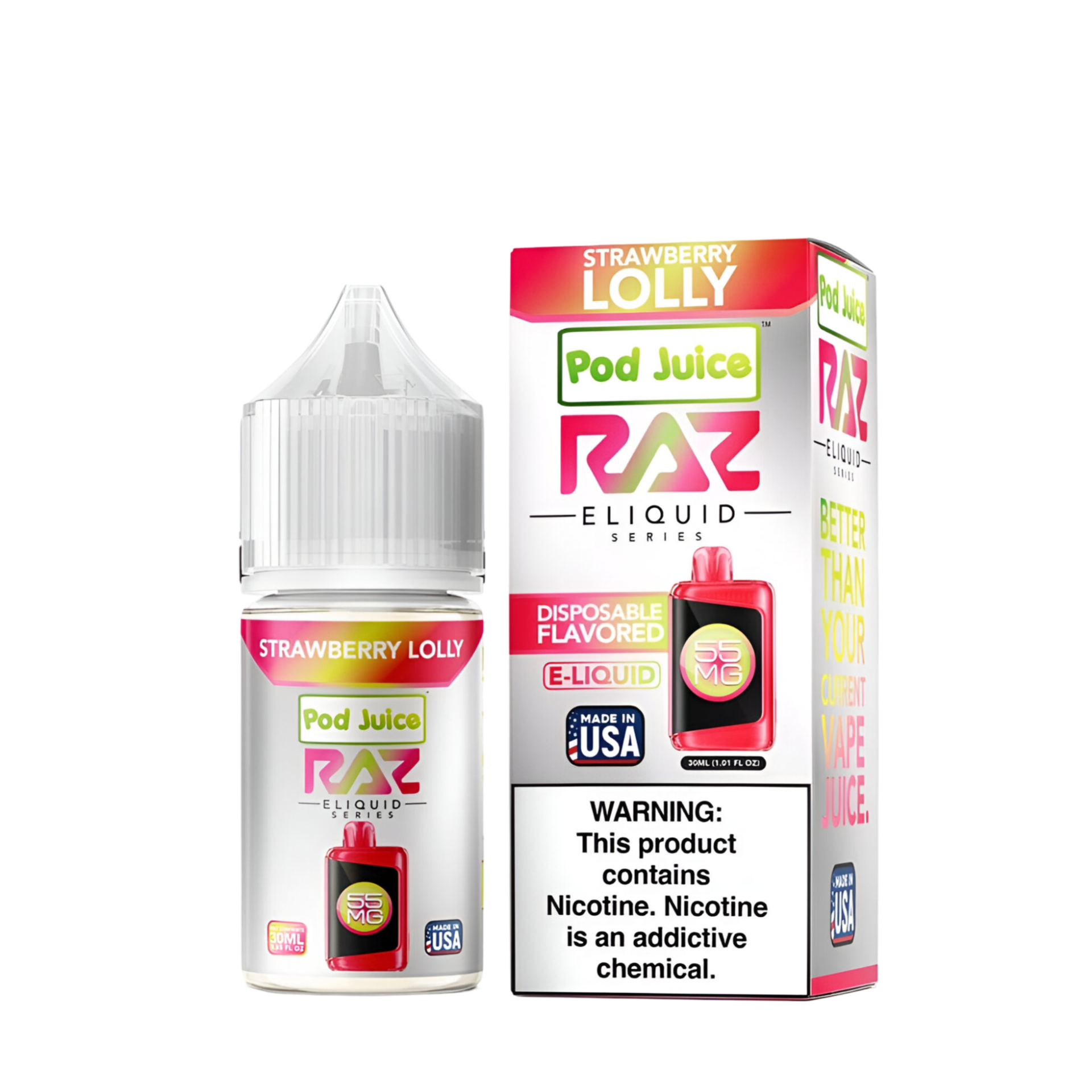 Pod Juice x Raz Salt Nicotine Vape Juice