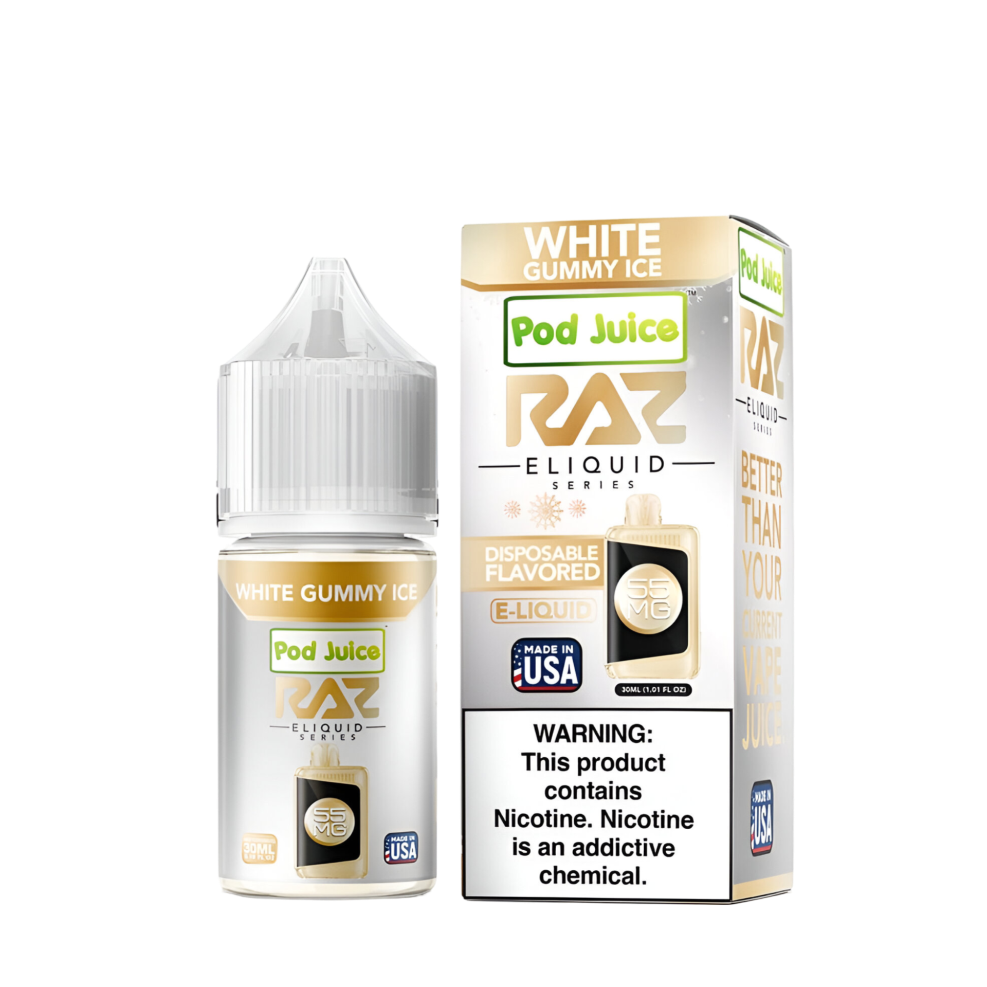 Pod Juice x Raz Salt Nicotine Vape Juice